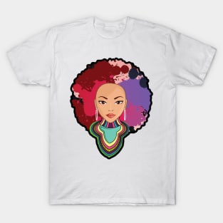 'Dashiki Melanin Afro Woman' Awesome Melanin Gift T-Shirt